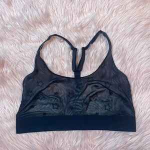 Parade Black Sheer Star Design Bra Plus Size 2